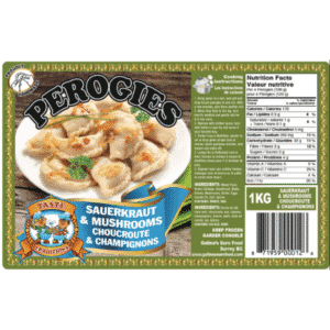 Perogies with Sauerkraut & Mushrooms Galina's Euro Food